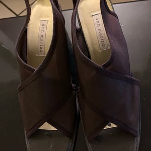 Ann Marino Mesh Sling Back Heels, 9 1/2
